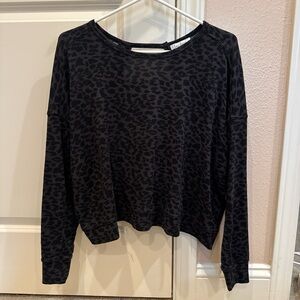 Cloud Chaser Black Animal Print Sweatshirt